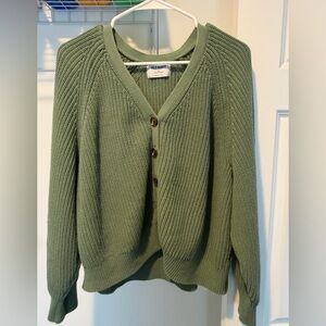 Old Navy Olive Green Cardigan Sweater